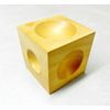 JTS Wood Dapping Block 2-1/4" Wooden Doming Cube Shape Forming Tool