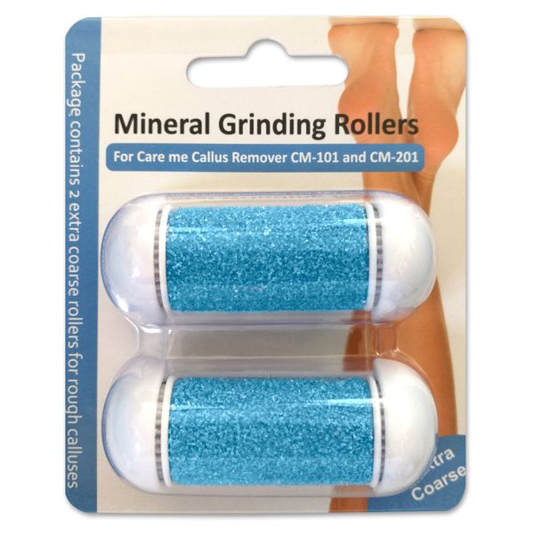 Extra Coarse Replacement Rollers for Care me Electric Callus Removers CM-201-2 Super Coarse Grinding Heads for Removing Dead, Hard Skin & Calluses on Feet