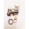 Angled Wheelhead and Lockshield Valve 15mm