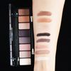 8-color eyeshadow palette, luxurious contouring eyeshadow palette, matte pearlescent high-color warm eyeshadow palette, suitable for noble dinner makeup, glitter and dazzling color