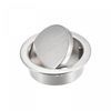sourcing map Finger Flush Pull Handle Outer Dia. 42mm/1.65" Brushed Silver with Screw