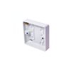 Loops 38mm Deep Single Plastic Surface Mounted Back Box - 1 Gang Wall Pattress Outlet