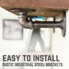 RESTORE Autumn Brown 36 in. Shelves with L-Shaped Brackets