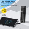BORUiT EDC Flat Flashlight Rechargeable Magnetic LED Work Light Pocket UV Torch