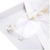 Square Classic Blue Light Blocking Glasses Crystal Clear Frame Eyeglasses