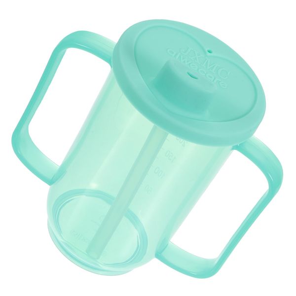 IWOWHERO Disabled Patient Cups Adult Sippy Cups Spill Proof Mobility Cup Cold Cups with Lid Straw Pill Cup Dysphagia Cup Drinking Mug Choking- Cup Mugs Dedicated Elder Drink Bottle Plastic