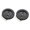 Uxcell B103 10K Ohm Wheel Potentiometer for Audio Stereo Volume Switch Control 16x2mm 2Pcs