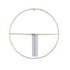 Single Vase PIKE Wall Brass Vase Pique Wall Brass Base Round
