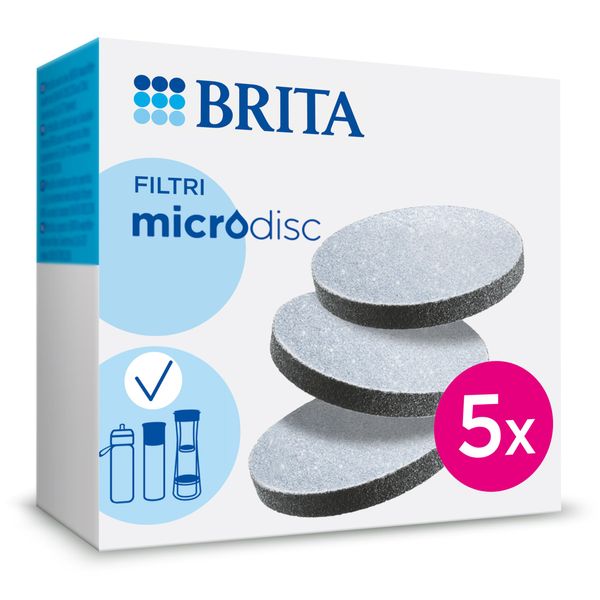 BRITA MicroDisc pro 5, Gray, 5 Items