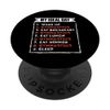 Funny Gymnastics my ideal day PopSockets Adhesive PopGrip