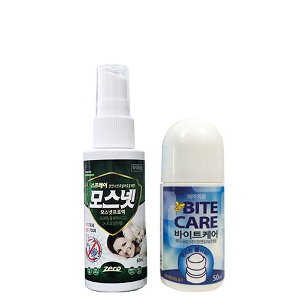 Dongkook Pharmaceutical Bite Care 50ml for insect bites + Mosquito Tick Repellent 60ml, 60ml, 1 set