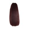 Pearl Claw Clip Ponytail (Black & Burgundy)