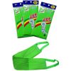 DEAD SKIN x (3 pcs) Long Exfoliating Towel with Straps Green Back Washcloth Bath Wash Towel Korean Italy Towel Back Scrubber for Shower Extended Length Bath Towel Shower