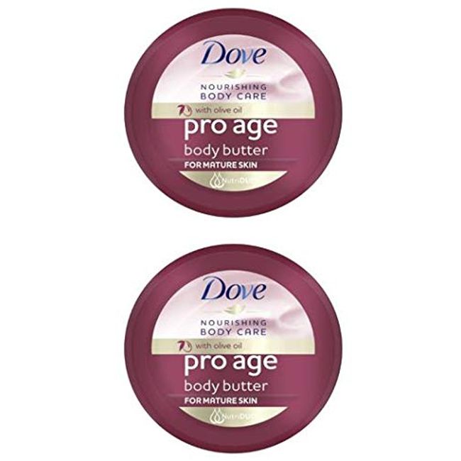 Dove Nourishing Body Care Pro Age Body Butter 250ml (Pack of 2)