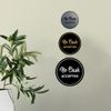 Circle NO CASH ACCEPTED Sign (Black) - Medium