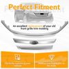 Chrome Front Upper Grille Molding Trims Set 3Pcs For Ford Fusion 2010 2011 2012