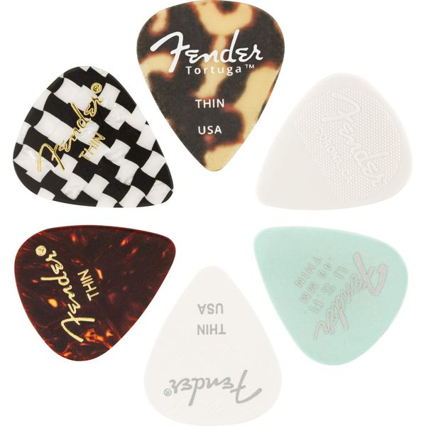 Fender 351 Shape, Material Medley, Thin, (6)