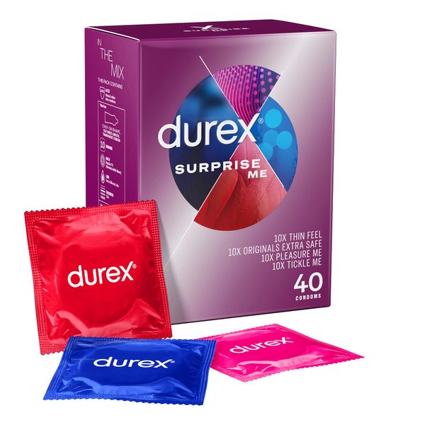 Durex Surprise Me Variety Condoms - Pack of 40