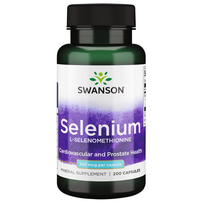 Swanson Selenium L-Selenomethionine 100 Mcg 200 Capsules