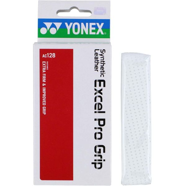 Yonex AC128 011 Synthetic Leather Excel Pro Grip White