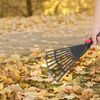 Yardwe 2Pcs Garden Leaf Rake Plastic Small Shrub Leaf Rake Short Handle Rake for Leaves