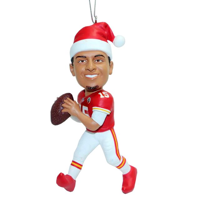 FOCO - Kansas City Chiefs 4" Elf Player Resin Xmas Christmas Tree Ornament - Patrick Mahomes