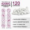 420mg Magnesium Complex Supplement - Has 5 Forms Magnesium + Vitamin B6,120 ct
