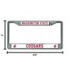 Rico Industries NCAA Washington State Cougars Standard Chrome License Plate Frame, 6 x 12.25-", Team Color