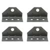 4 Brackets Top Angle Swivel Top for Boat Trailer Bunk Board Mounts
