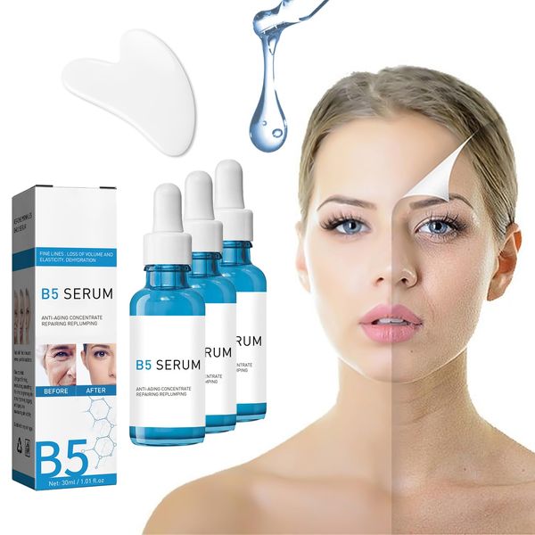 3 Stück B5 Face Serum, Stock Solution, Hyalu B5 Serum, Gesichtsserum Anti-Wrinkle Concentrate, Instant Face Tightening