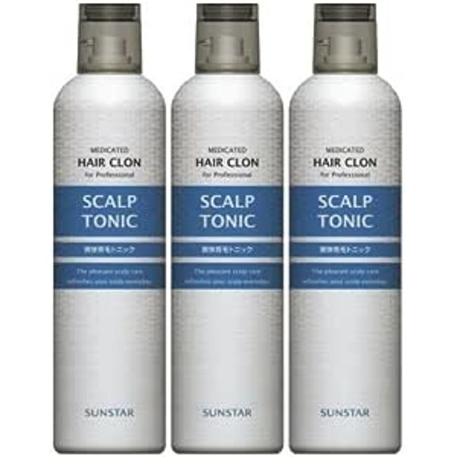 Sunstar Hair Clone Medicated Scalp Tonic Unscented 300g Set of 3