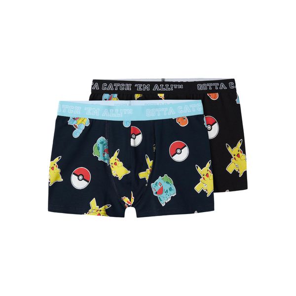 NAME IT Boy Boxer Shorts Pack of 2 Pokémon, black