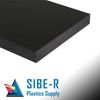 POLYETHYLENE NON-TEXTURED BLACK HDPE PLASTIC SHEET 1/8" X 6" X 12"