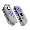 eXtremeRate Grip Classics SNES Style Joy con Handheld Controller Housing with Full Set Buttons, DIY Replacement Shell Case for Nintendo Switch Joycon & Switch OLED Joy con