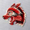 The Roaring Wolf Patch Embroidered Applique Iron On Sew On Emblem