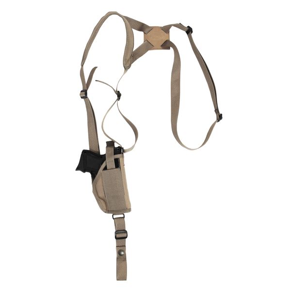 Barsony Desert Sand Vertical Shoulder Holster for Taurus TX22 Right