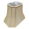 Royal Designs Rectangle Bell w Cut Corners Designer Lamp Shade, Antique Gold, (5.5 x 7) x (10 x 14 )10.5
