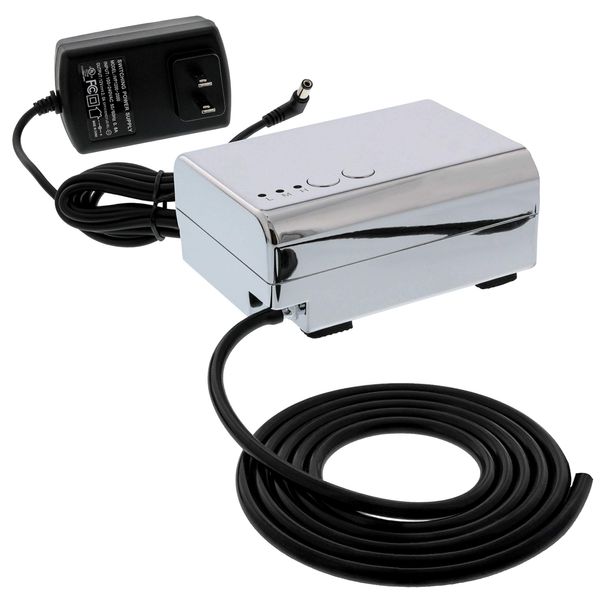 Super Quiet Mini Airbrush Compressor 3 Airflow Control Settings, 6' Push on Rubber Airbrush Hose, Operates at 12V DC with a 110V AC plug in Adapter