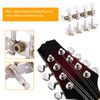 Mandolin Tuning Pegs, Mandolin Machine Metal Heads String Tuning Pegs Button 4L4R Mandolin Accessory