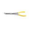 QWORK Telefonzange gebogen, Gebogen spitzzange, 25°, extra lang, 280mm