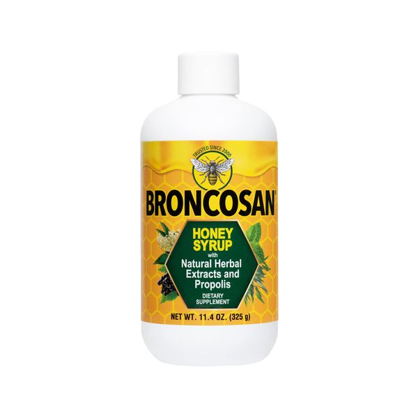 Broncosan Honey Syrup with Natural Herbal Extracts and Propolis - 11.4 Fl OZ