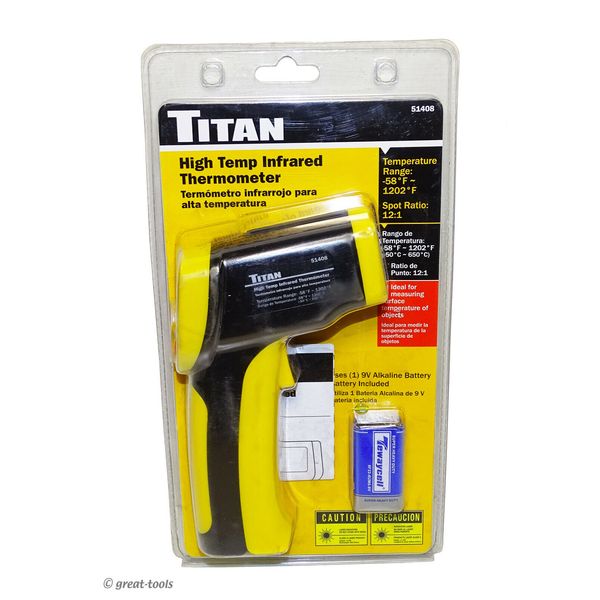 HIGH TEMP INFRARED THERMOMETER – laser non-contact temperature measuring gun