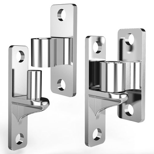 2 Pack 304 Stainless Steel Heavy Duty Gate Hinges - Non-Welding One-Piece Design with 5/8" Pin, 600lbs Capacity for Farm Gates, Wooden Fences, Barn Gates (Screws Not Included) (2 Pack)