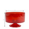SIMPLY ELEGANT Plastic Trifle Pedestal Container 4½" (Red)