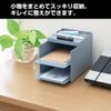 King Jim STA020-DG Desk Tray Starda Stacking Tray, Dark Gray