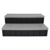 2-Step 36" Patio Spa Hot Tub Step Slip-Resistant Surface W/ Large Hidden Storage