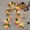 Artificial Flower String Light Fake Rose Vine Floral Indoor Wall Decor 2m/20 LED