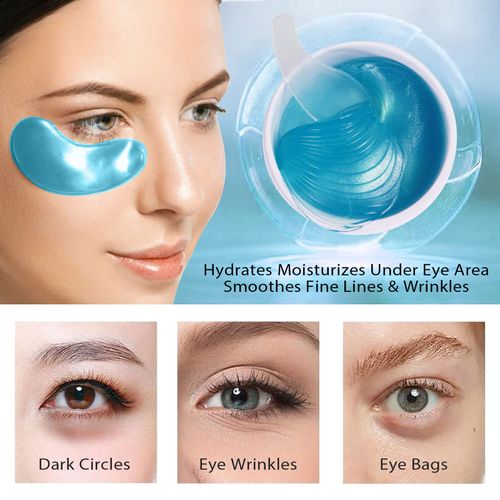 60 Pezzi Patch Occhi,Acido Ialuronico Maschera d'occhio del Collagene,Eye Mask per Occhiaie,Anti-rughe ed anti-età, Ridurre Borse,Occhiaie e Puffiness (Ialuronico)