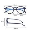 PROFLEX Visionary Reading Glasses, Anti-headache, Screen Blue Light Blocking, Spring Hinges, Impact and Scratch Resistant (Blu, 2.0)