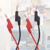 Sumnacon 4 Pcs Banana Plug Test Leads - 2M, 1000V/15A, Stackable, Multimeter Clip Wires for Electrical Testing